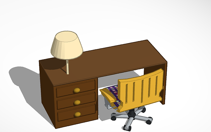 3D design Study table - Tinkercad