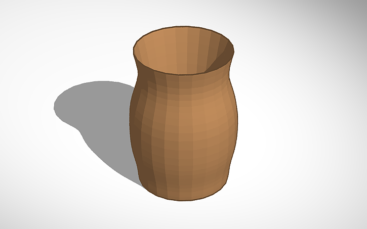 3D design pot - Tinkercad