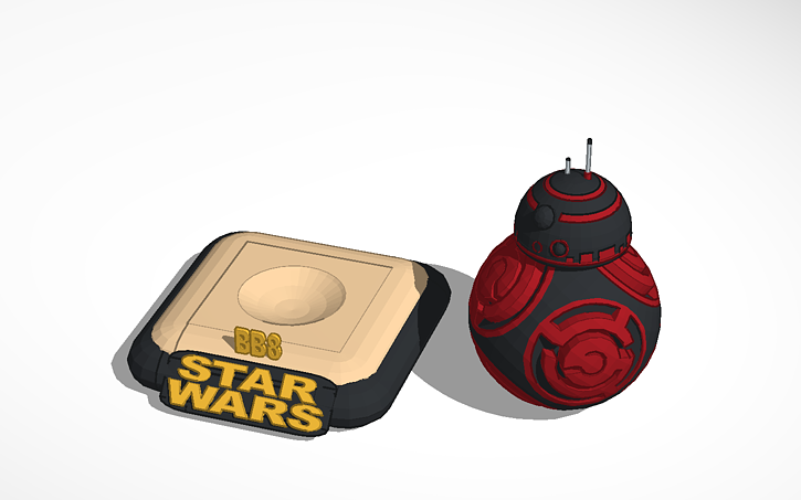 3D design Starwars BB8 First order edition - Tinkercad