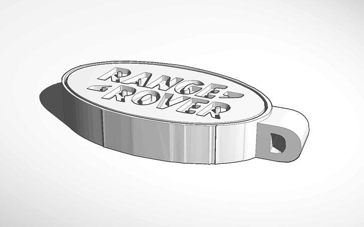 3D design Range Rover Keychain - Tinkercad