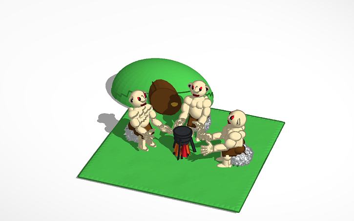 3D design Troll Clearing, The Hobbit and Lord of the Rings. - Tinkercad