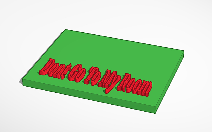 3D design Sign - Tinkercad