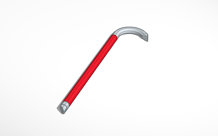 3D design HL2-based Crowbar - Tinkercad