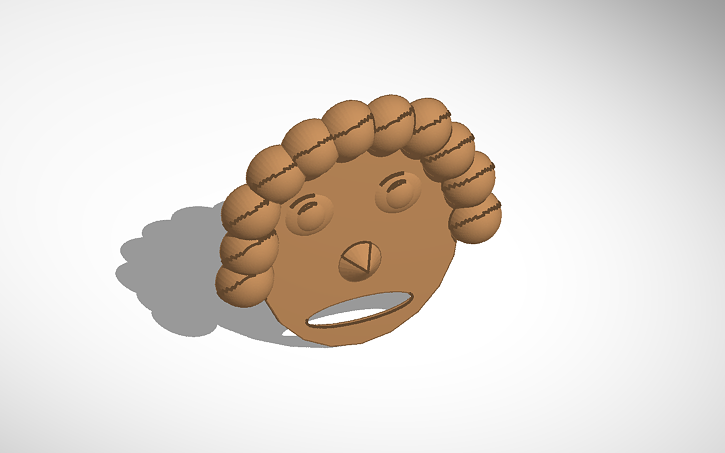 3D design human face - Tinkercad