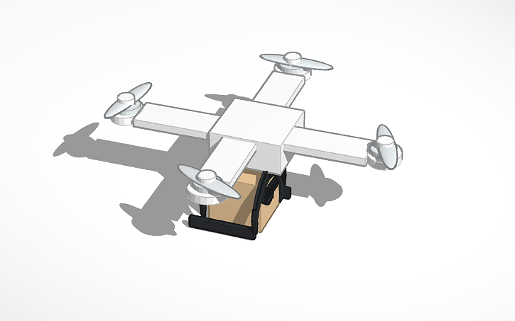 3D design Delivery Drone - Tinkercad
