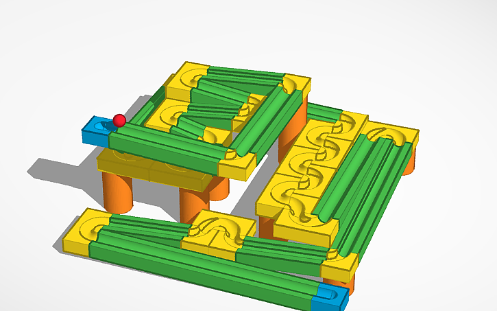 3D design marble run - Tinkercad