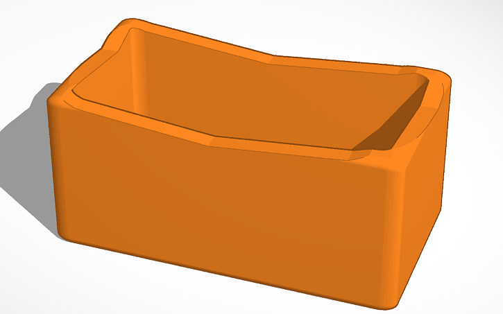 3D design button case - Tinkercad