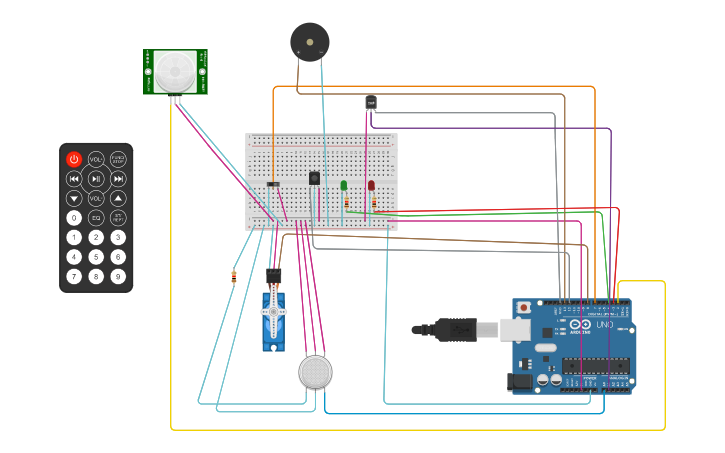 Circuit design Arduino project - Tinkercad