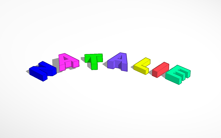3D design Name - Tinkercad