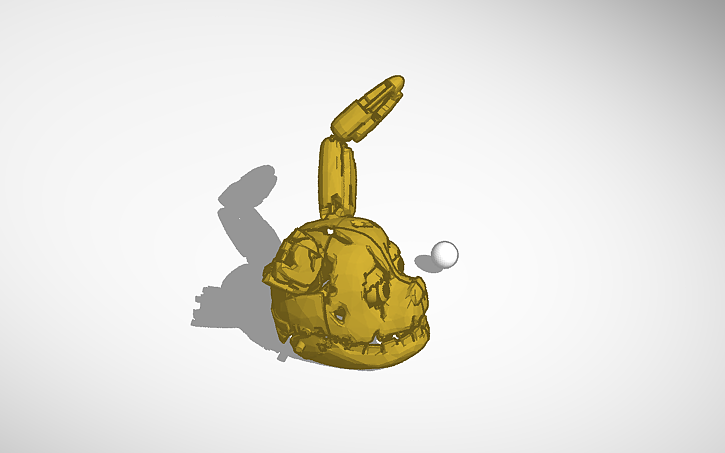 3D design springtrap head concept - Tinkercad