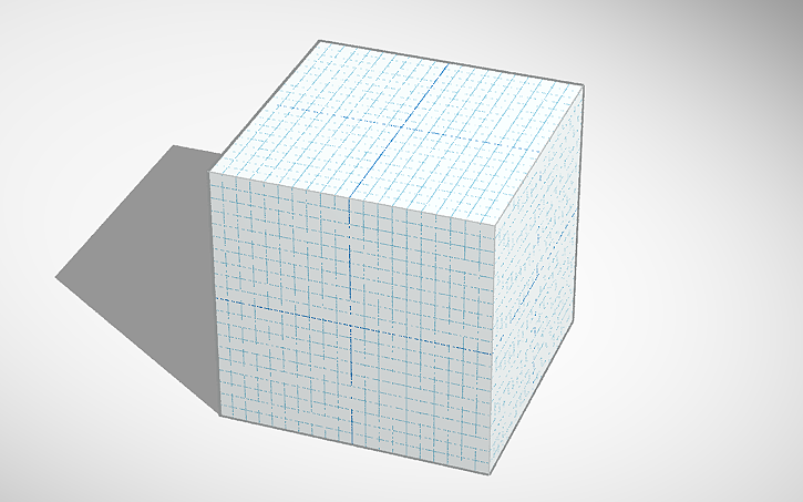 Inker Pad 3D design Grid pattern - Tinkercad