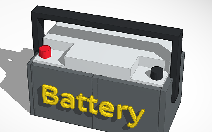 3D design Andrew Nguyen - Car Battery - Tinkercad