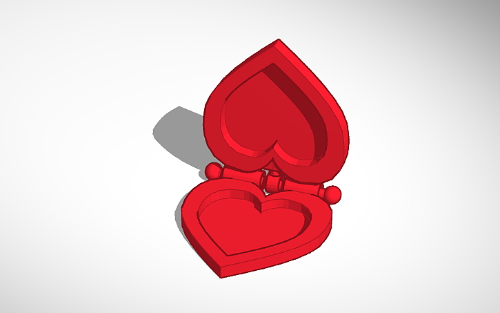 3D design Heart Locket - Isaiah - Tinkercad