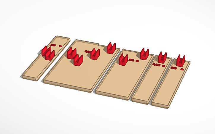 3D design Screwdriver Organizer | Standard | Gridfinity - Tinkercad