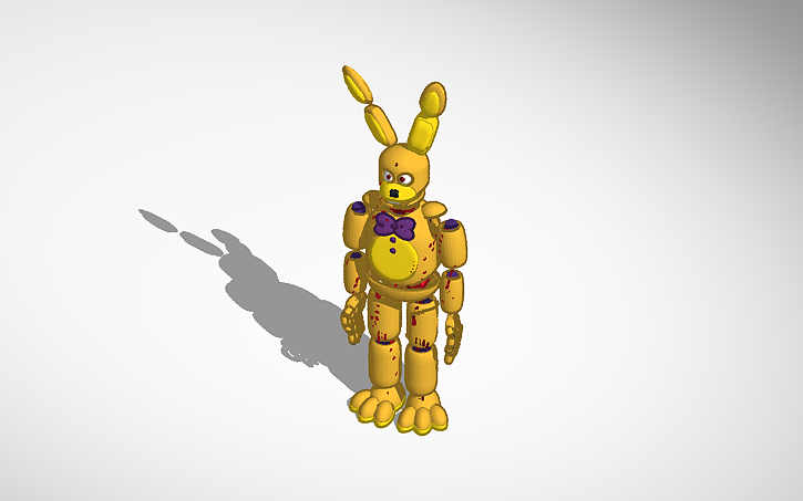 3D design Sim Lab Springlock (Blood Warning) - Tinkercad