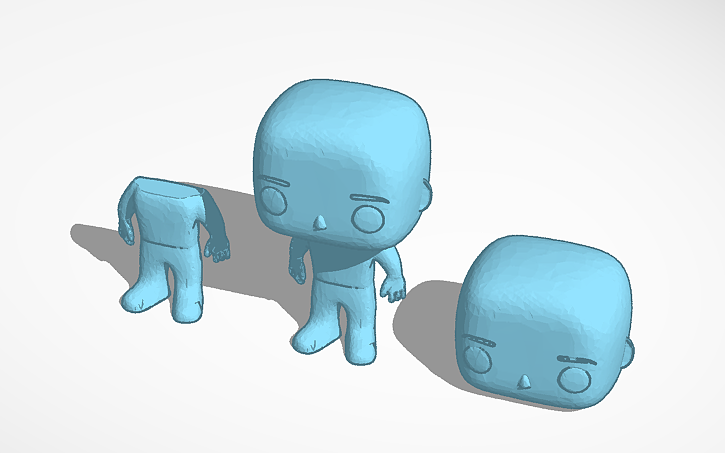 3D design Funko POP! Base - Tinkercad