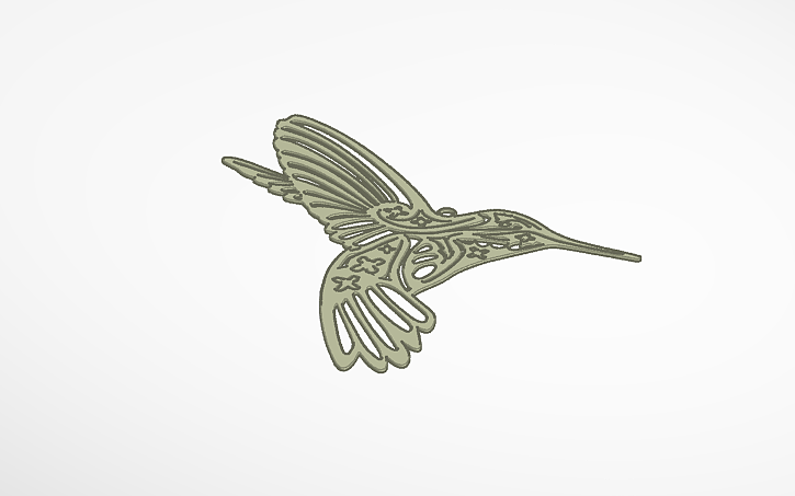 3D design Hummingbird - Tinkercad