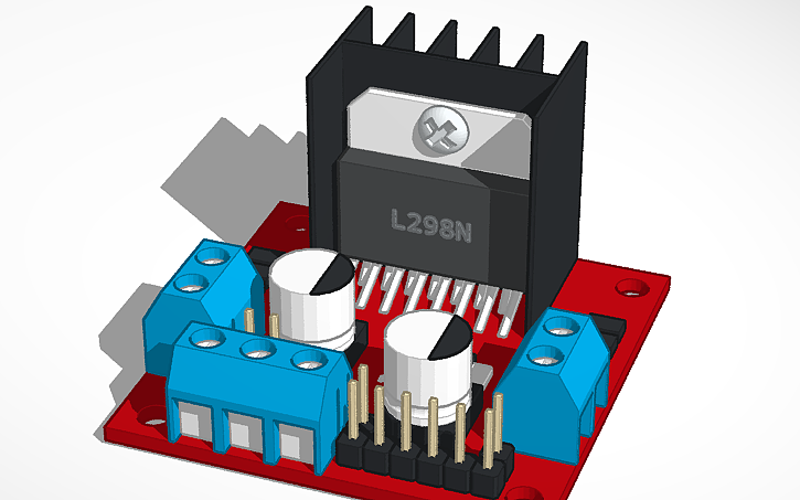 3D design Motor Driver - Tinkercad