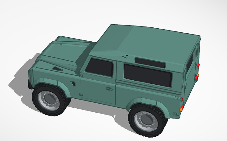 3D design old land rover defender WTY - Tinkercad