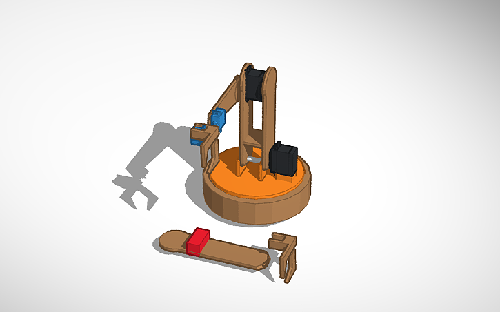 3D design Brazo robot 2 - Tinkercad