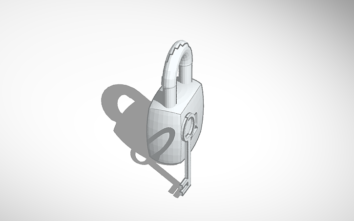 Simple Lock 3d Design 3D design Lock - Tinkercad