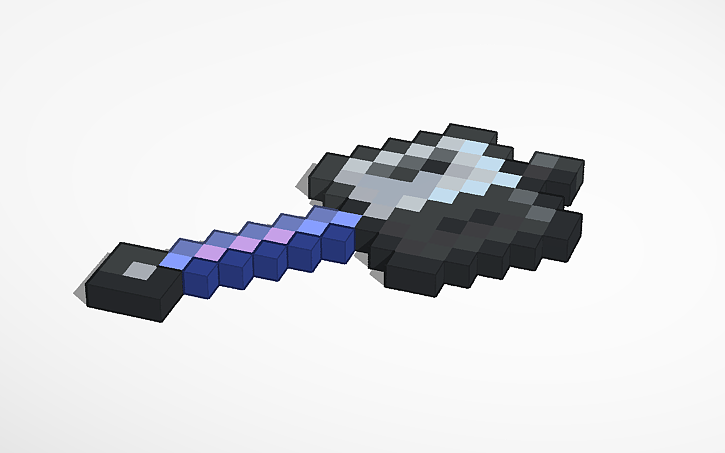 3D design minecraft mace - Tinkercad
