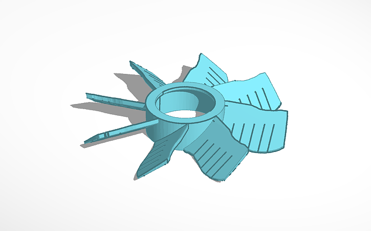 3D design FAN TEST - Tinkercad