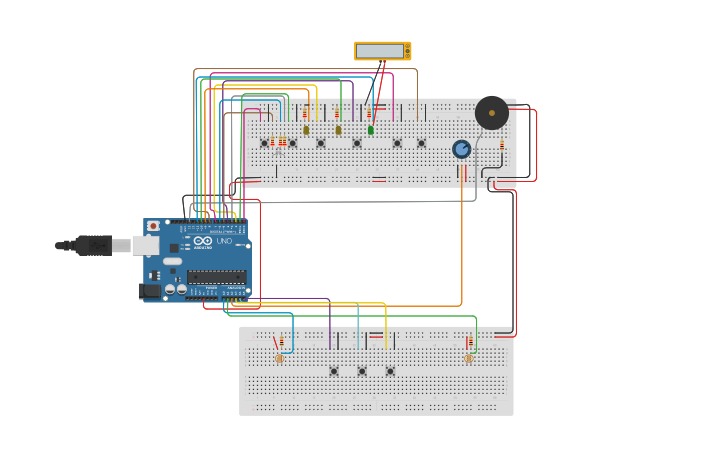 Circuit design Arduino Smart Home System - Tinkercad