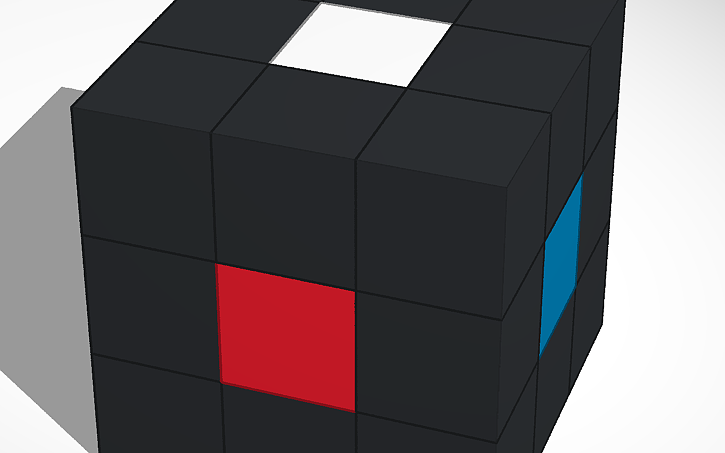3D design Rubix cube Model - Tinkercad