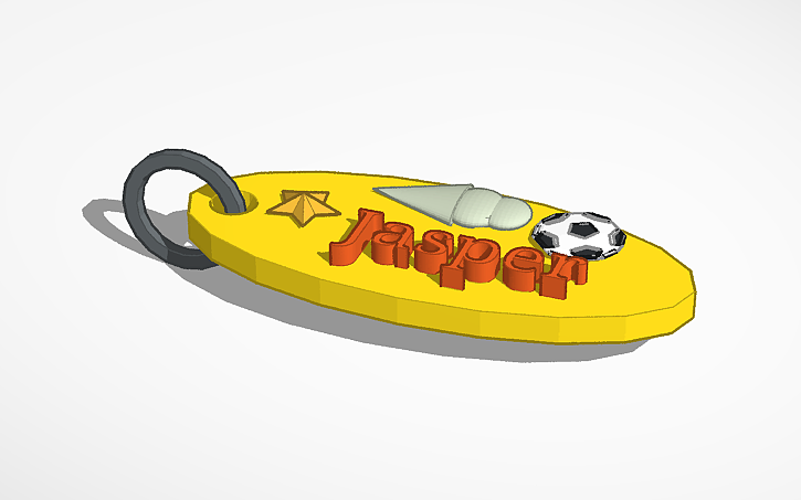 3D design keychain - Tinkercad