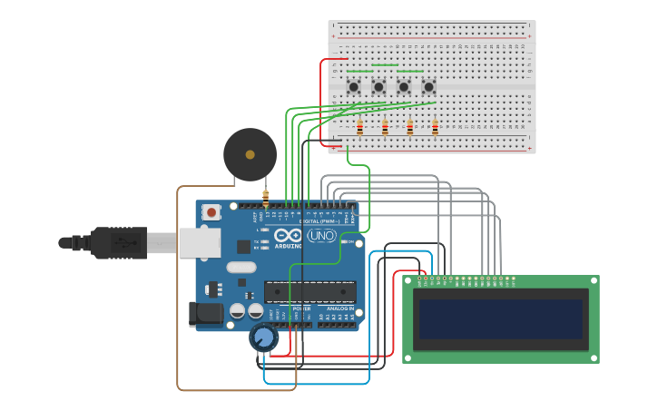 Circuit design Arduino-Based Timer - Tinkercad