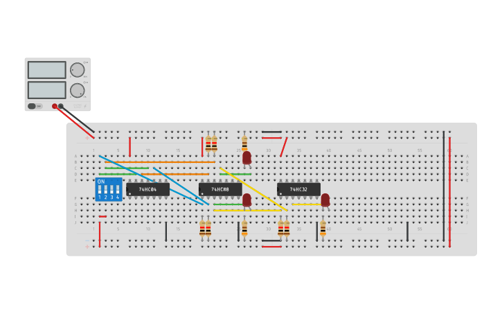 Circuit design Lab 1 Logic - Tinkercad