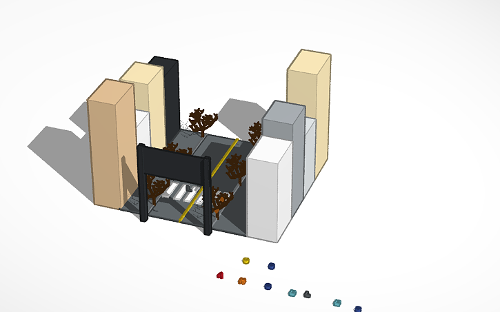 3D design city - Tinkercad