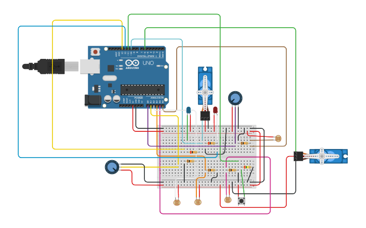 Circuit design solar battery circuit charger - Tinkercad