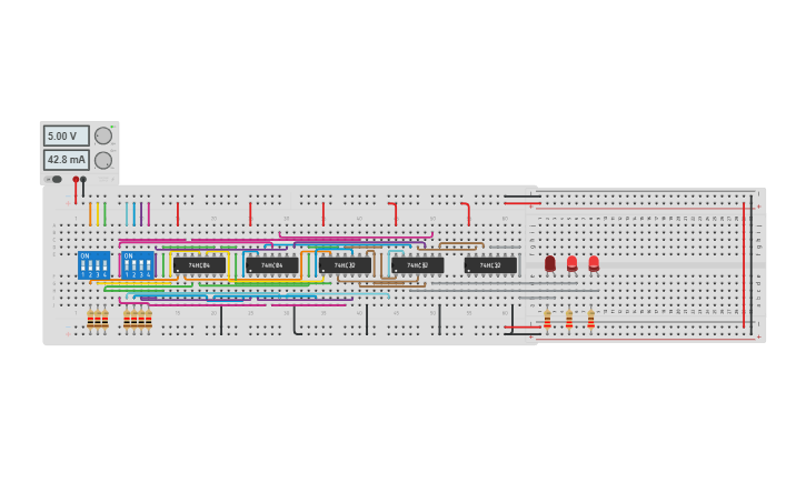 Circuit design Encoder - Tinkercad
