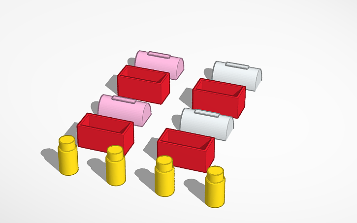 3D design Metal Construction Lunch Box - Tinkercad
