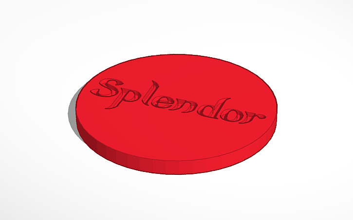 3D design Splendor Coin - Tinkercad