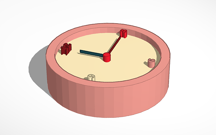 3D design CLOCK - Tinkercad
