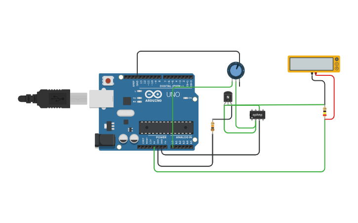 Constant Current Source Using Arduino Circuit design Programmable Constant Current Source - Tinkercad