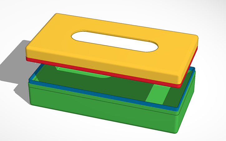 Computer Chip Tissue Box Design 3D design Tissue box - Tinkercad