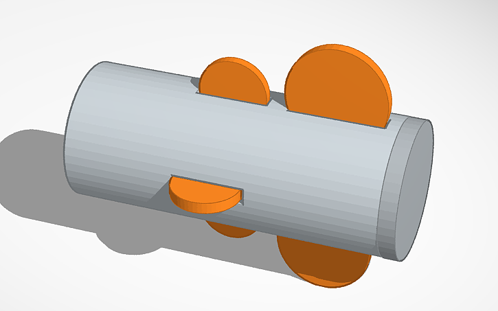 3D design Sim lab ball launcher cannon - Tinkercad
