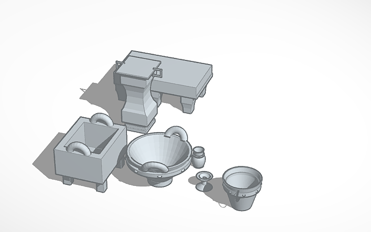 3D design Ancient items' - Tinkercad