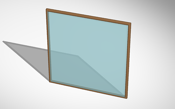 3D design Wooden Window - Tinkercad