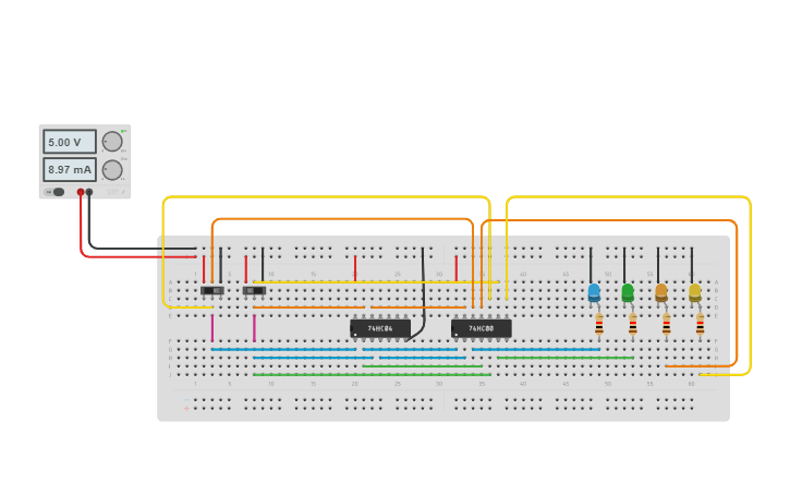 Circuit design DECODER - Tinkercad