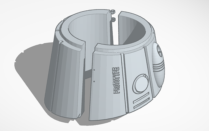 Inker Pad 3D design web shooters - Tinkercad