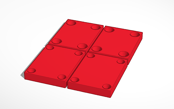 3D design Fingerboard Riser Pads - Tinkercad
