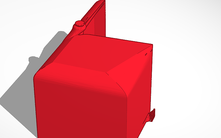 3D design spring loaded box print in place - Tinkercad