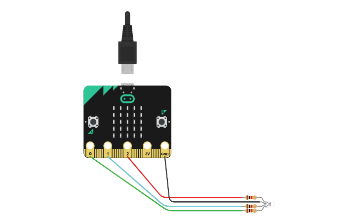 Using Micro Bit With External Components Tinkercad Tutorial Circuit design Micro-Bit - Tinkercad