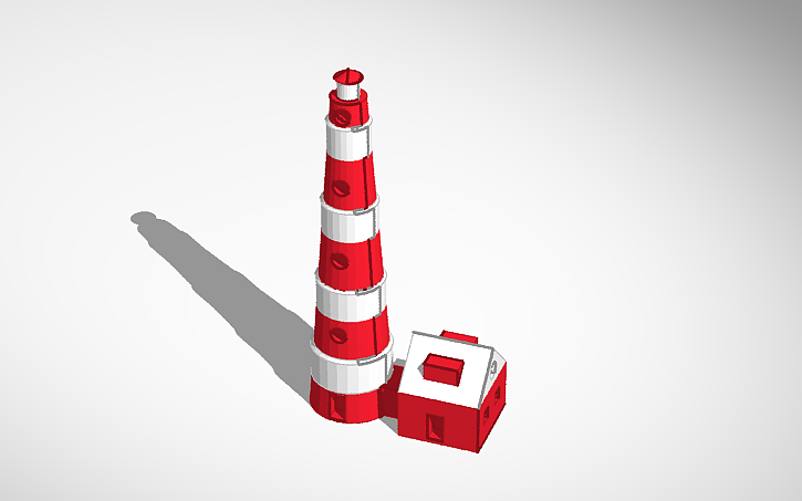 3D design lighthouse - Tinkercad