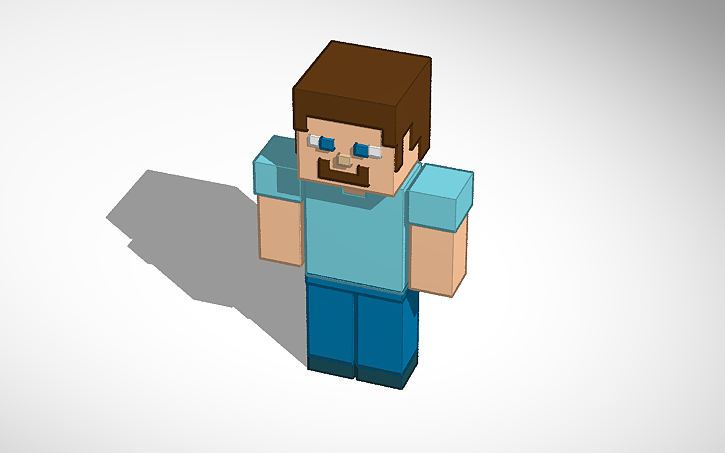 3D design Steve Minecraft - Tinkercad